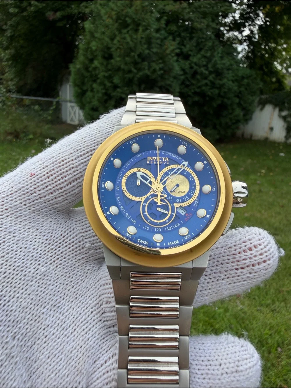 Invicta Reserve Subaqua Noma V 392 Swiss Made Men's 50mm Blue Chronograph Watch